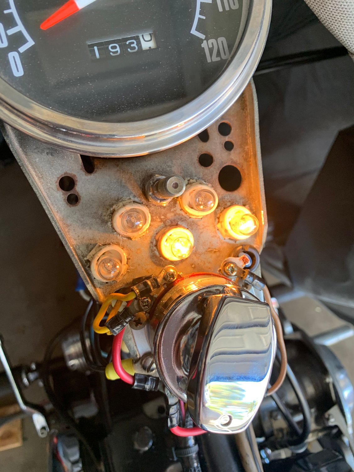 Loose dash light socket fix on fxst Harley Davidson Forums