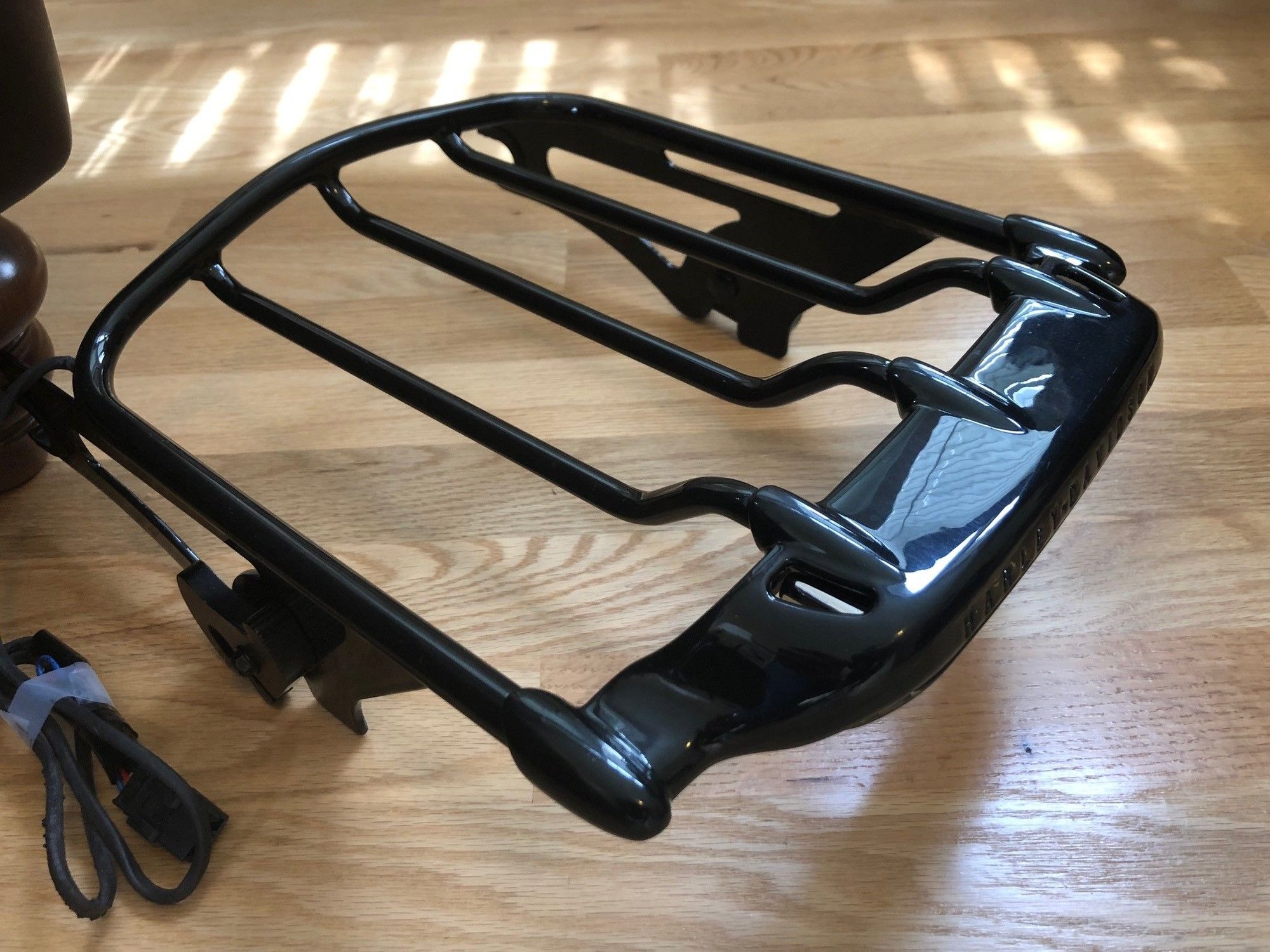 Air Wing Black Luggage Rack and LED Light 50300008 & 6806510 Harley Davidson Forums