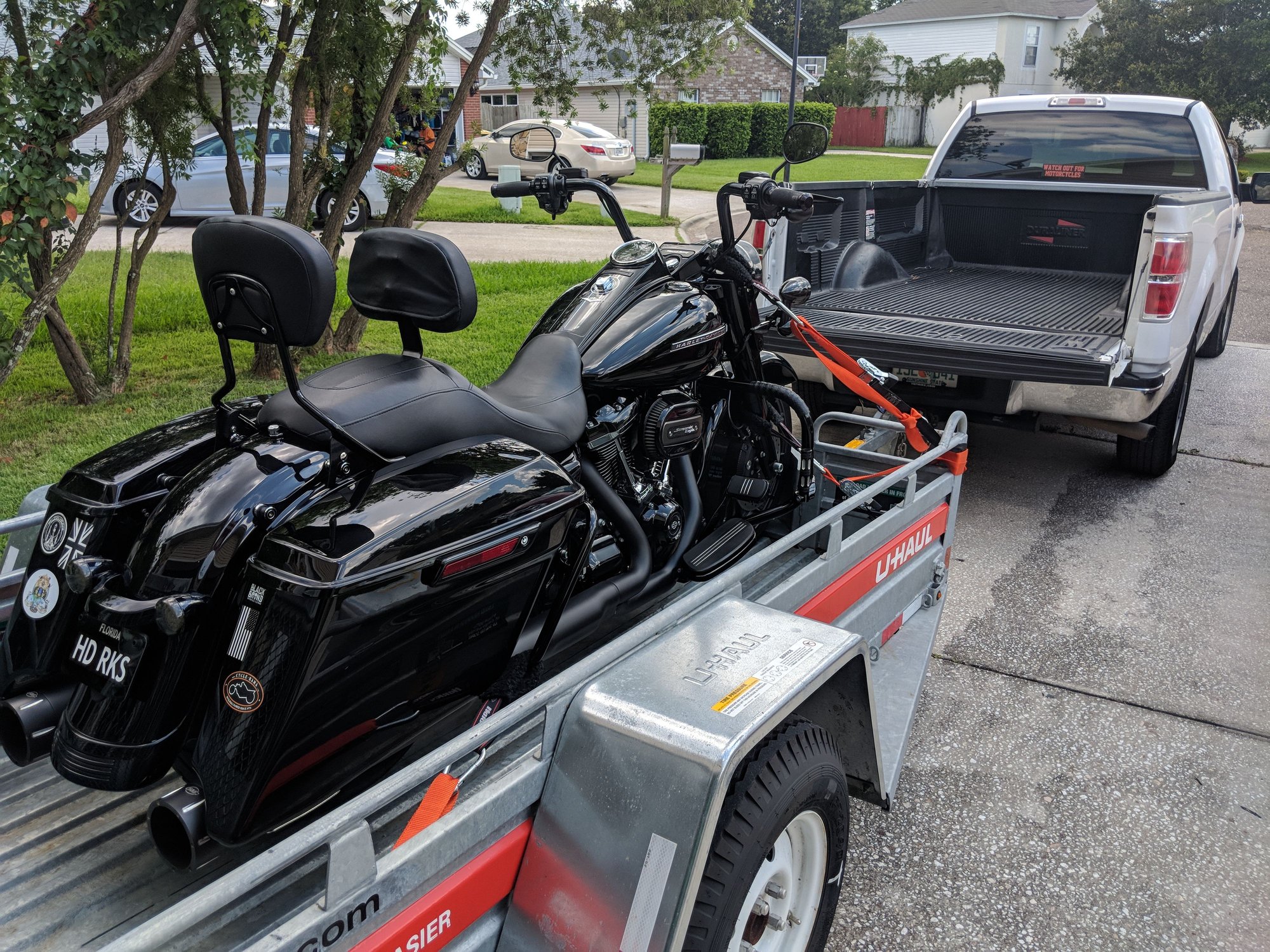 Traileringstrapping down a Road king Harley Davidson Forums