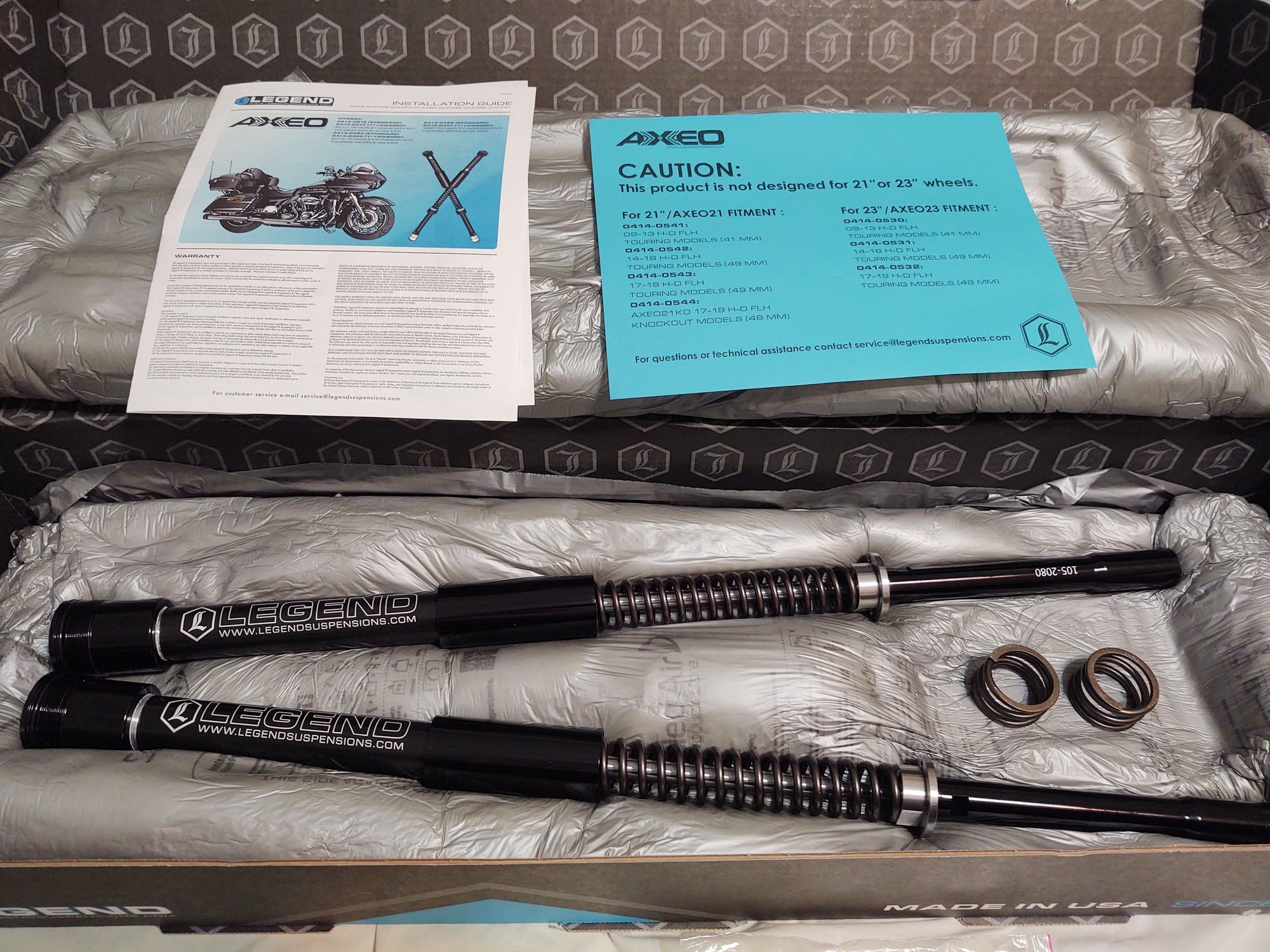 Legend axeo flh front end suspension (201421) Harley Davidson Forums