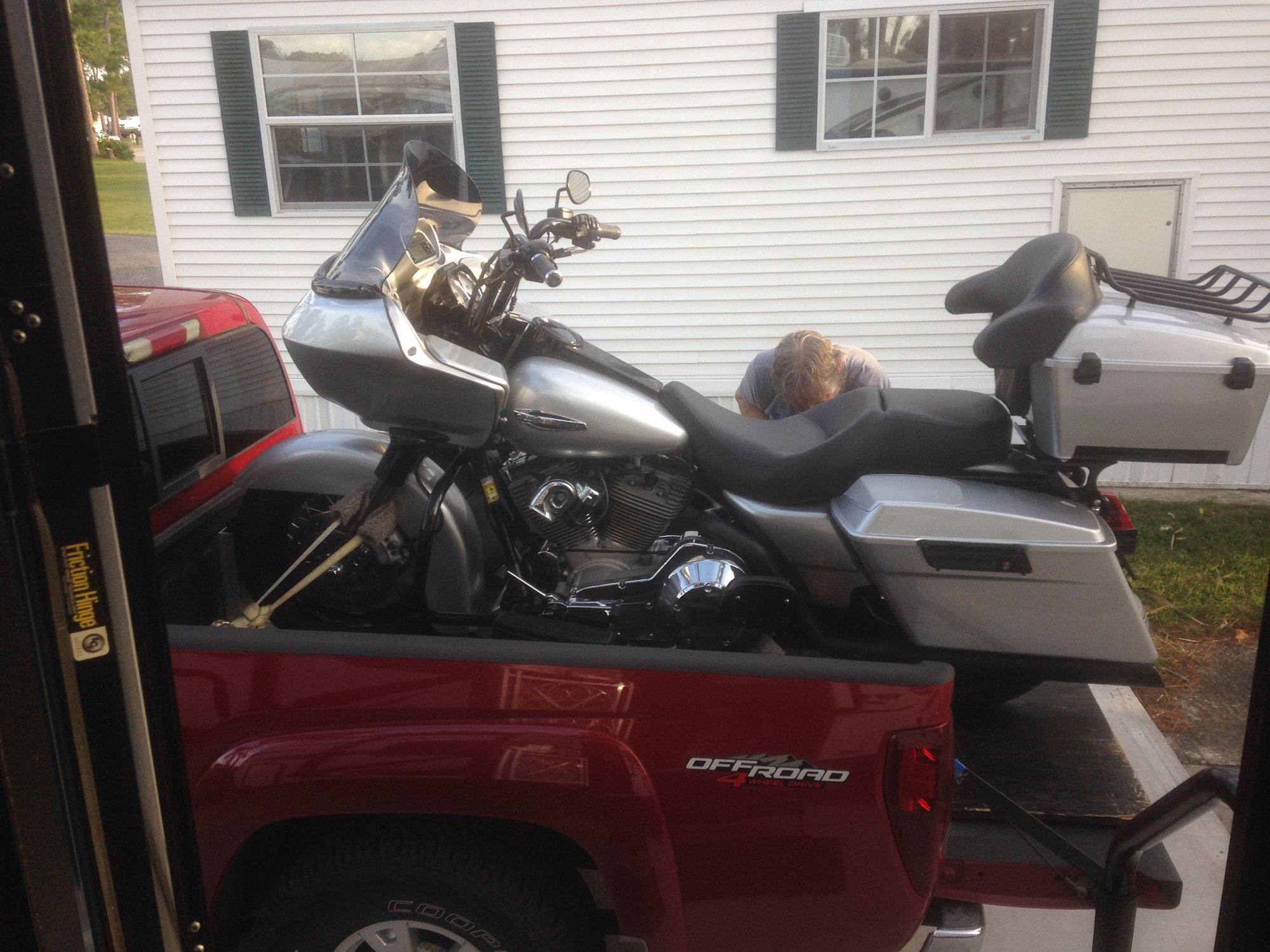 How do you tie down a Road Glide when transporting Page 2 Harley