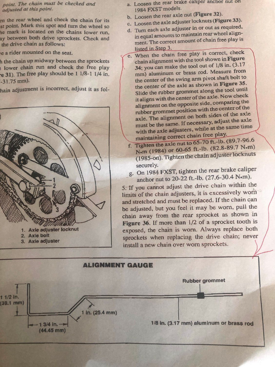 Rear Axle Alignment Tool Harley Davidson Forums