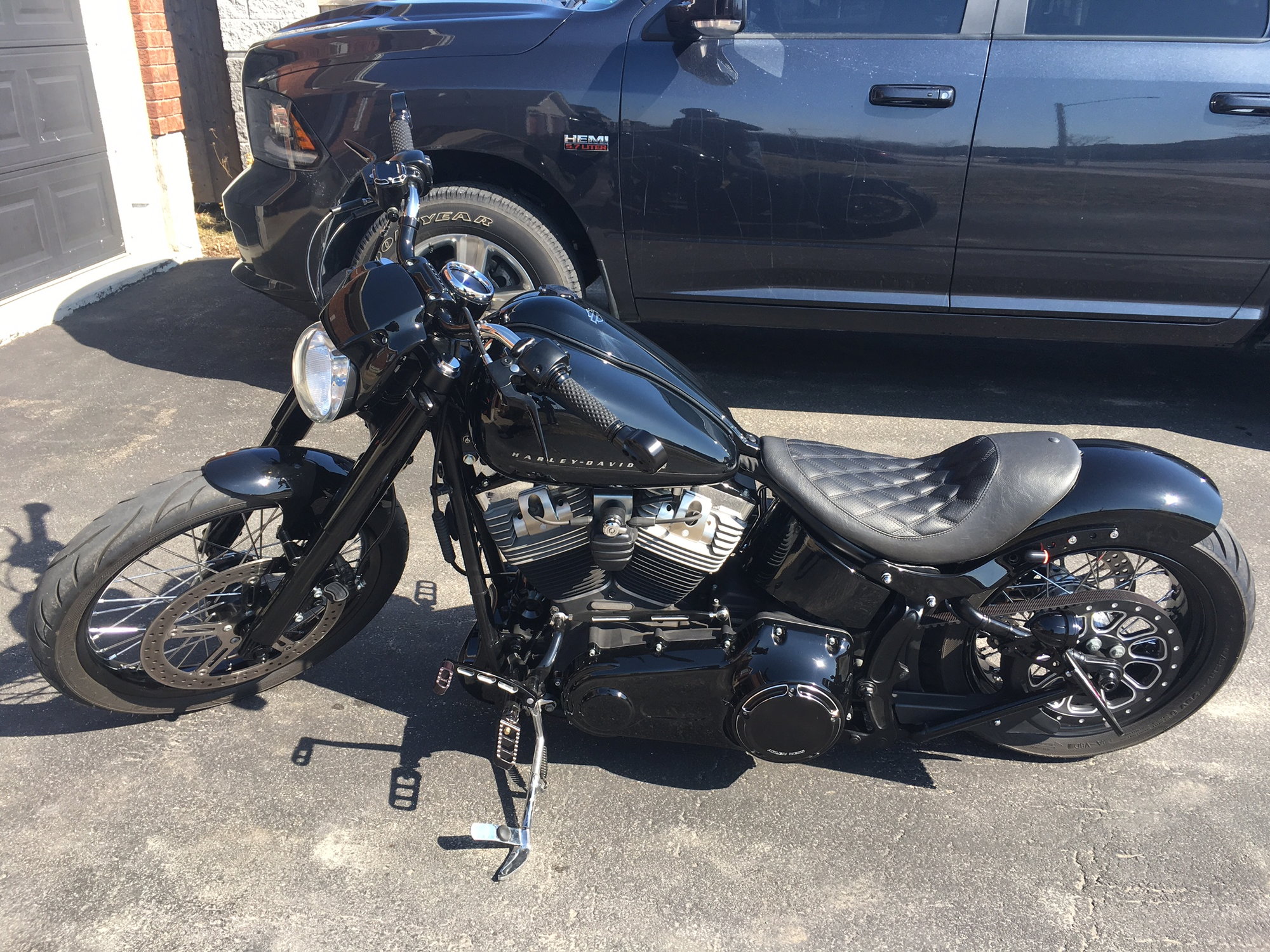 harley softail wide tire kit