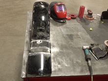 Here are the pieces all laid out... You can see a few of the holes that needed to be plugged.