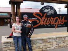 The Wife & I at Sturgis 2013