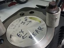 silly putty in the valve relief, then dropped into the burette for accurate volume