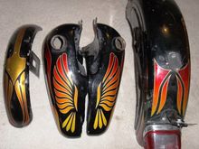 although its a complete set, its in pretty rough shape, don't know how much it sold for . . .