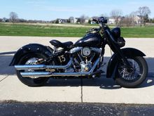 Crossbones seat with slimmed factory frame cover