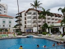 Our resort looking from the Sunset Bar.