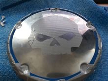 Masking tape and cutting Willy's skull