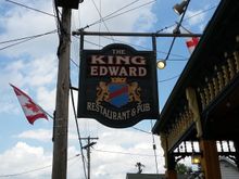 The afternoon stop at the “King Edward” in Ilderton, Ontario.
