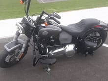 Softail Slim, Todds cycle 10" strip bars installed 4/14/2022