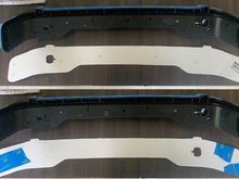 Top pic has template as it would sit on tour pac, bottom is as it would sit on light.