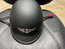 Front view. Sticker added by me. 