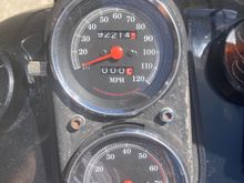 Absolutely love the gauges on the tank. I don’t get why they make it any other way! Also, a little mileage brag! I can’t wait to see it roll over.