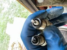 60-80 miles on these. Front cylinder is the dark one. 