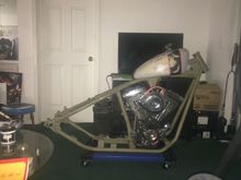 Side shot of the frame