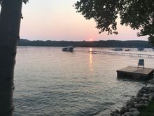 Having a nice cigar by the lake at my wife’s high dollar rental.