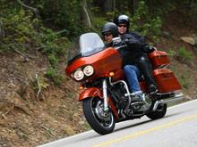 120R Road Glide on the Dragon. Was decent two up power, but the bike (and every FLH I’ve ridden) was just too pondorous for me. I’m happy on my FXDF (solo tour; wife has her own Dyna) I won’t miss the Dyna platform until AND if I sell mine. When I do, I won’t likely replace it with another HD...