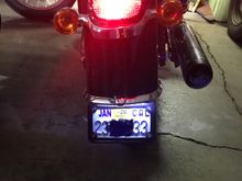 ‘18 Heritage Classic with custom fab’d under fender bracket and led light.