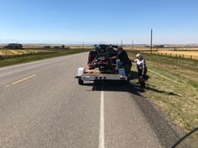 Good thing I have this trailer back at the farm   The boy cam through for us 👍