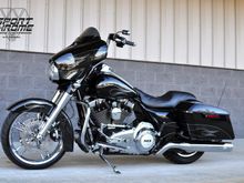 Harley Street Glide with Chrome Plated Enforcer wheels by Sport Chrome