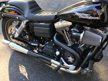 Swapped out the chrome heat shields for the black