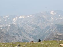 Hiked about 1/2 mile to edge