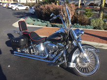 Heritage with 21/18 and chrome wheels and spokes 