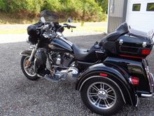 Shiney here all cleaned up for show and tell Bike and Car show fall 2016