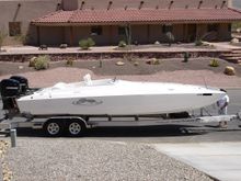 28' Skater / 300 Mercs. 122 mph boat.