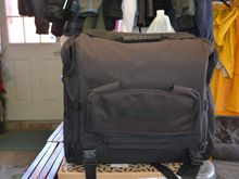 Rear of bag slips over your back rest