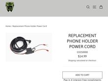 This is the power adapter you need. Just connect it something like your lights for it to come on with the ignition. 