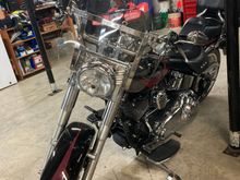 Last year, a guy down the road tried to sell me his qd windshield. I kind of wanted it, but wasn’t sure. I got home and decided I did want it. Haven’t caught him home until today. By some miracle, he still had it. I think it’ll make trips a bit nicer. $100 seemed fair too.
