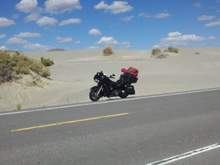 Sand dunes along Highway 395 in Eastern Oregon, on the way back from The Big Nasty hill climb in New Plymouth, Idaho.