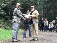 CCW graduation. Former sheriff on the left is one BIG guy...