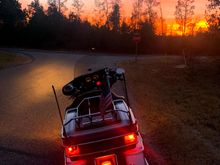 Took my bike to work on November 6. I forgot it's getting dark when I get out of work. 