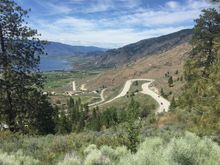 The twisties dropping into Ossoyos
