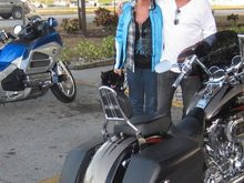 At our dinner stop on the Lake, just ignore my friends Gold Wing in the back of the pic.