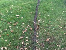 A bagger is hard to get up a frost covered grass hill!