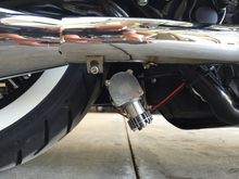 Compressor location. Needed small mod to bracket. 1/2" clearance with suspension all the way up
