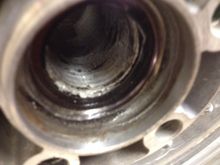 The gouge on the right must be a problem?