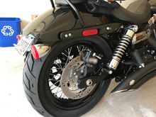 Taillight relocation for saddlebags