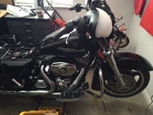 how the bike has been sitting for past month? Started with the stock radio & pbr300x2 with kappas