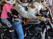 Grandson's first ride