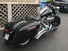 Street glide rear fender on flhp.