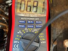 Voltage drop old battery