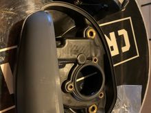 Stock air cleaner back and filter - no cover - from '17 Limited