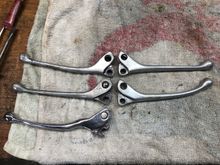 Side A
Chromed broken lever that was on the bike on the bottom left