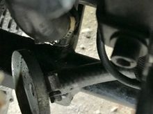 Hello,
Can't figure this out doesn't belong to anything,looks like the base was attached 
Thinking some kind of venting for oil?